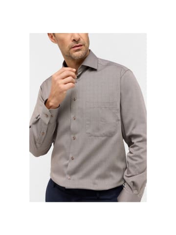 Eterna Langarmhemd in Cognac