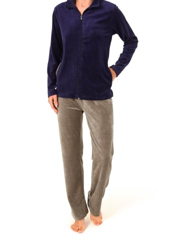 NORMANN Hausanzug Homewear Nicky Velvet - 15710 in navy