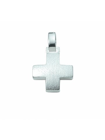 Adeliás Damen & Herren 925 Silber Kreuz Anhänger in silber
