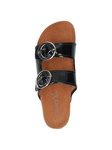 Caprice Pantolette in BLACK PAT.