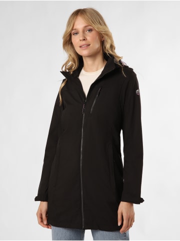 Sportables Softshelljacke in schwarz