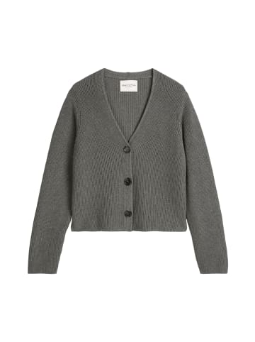Marc O'Polo V-Neck-Cardigan relaxed in Warm Granite Melange