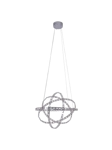 näve LED Pendelleuchte "COSMOS" in chrome - (L)60 cm x (B)60 cm x (H)150 cm - EEK G