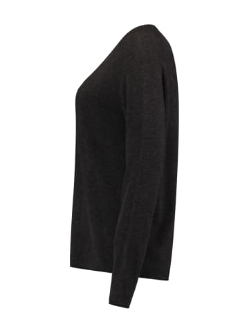 Hailys Weicher Feinstrick Pullover Leger Sweater in Schwarz