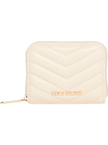 Carlo Colucci Geldbörse Ellecosta in Creme