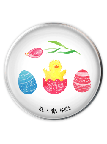 Mr. & Mrs. Panda Waschbecken-Stopfen Küken Schlüpfen ohne Spruch in Weiß