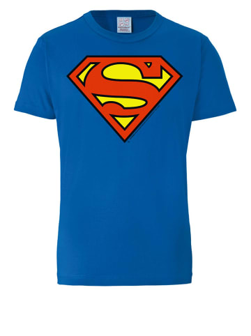 Logoshirt T-Shirt DC - Superman Logo Clean in blau