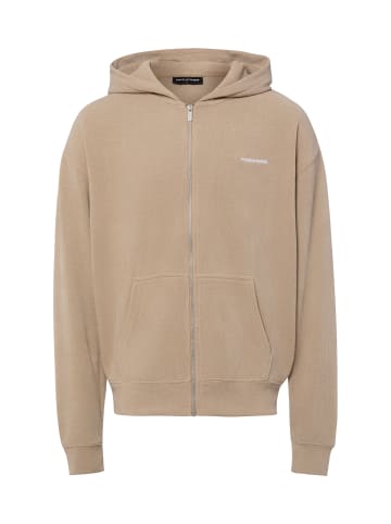 PEGADOR Strick-Kapuzenjacke Mezzano in beige - 0001