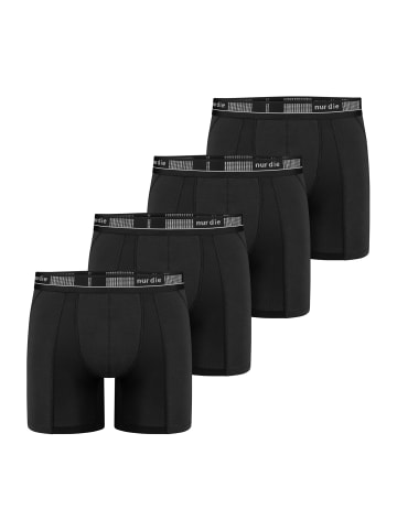 Nur Die  Langer Boxer Long Boxer Cotton Active in Schwarz