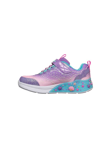 Skechers Schnür-Sneaker für Kinder S Lights Mermaid Dreams LVMT Levender Multi