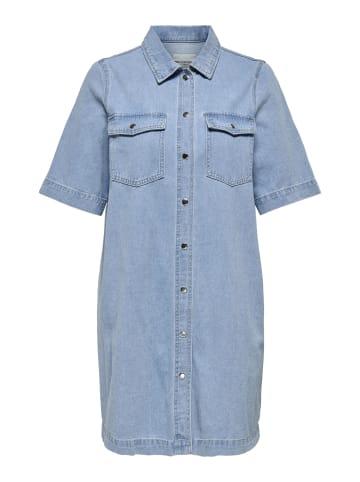 ONLY Carmakoma Jeanskleid in Light Blue Denim