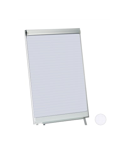 relaxdays 200 x Flipchartpapier Liniert in Weiß