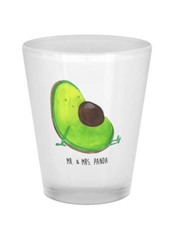 Mr. & Mrs. Panda Schnapsglas Avocado Schwangerschaft ohne Spruch in Transparent