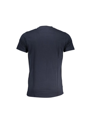 cavalli CLASS Blaues Baumwoll-T-Shirt
