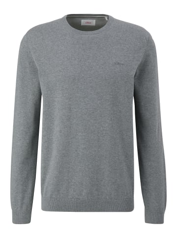 S. Oliver Pullover Basic in Hellgrau