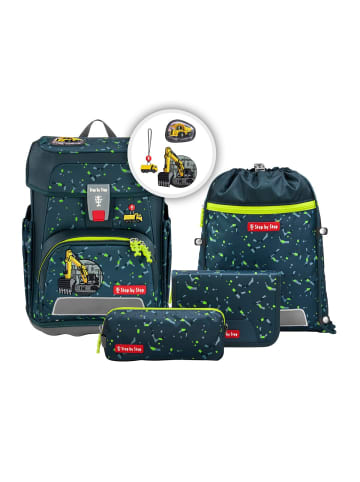 Step by Step Step by Step CLOUD Schulranzen-Set "Bagger Rocco", 5-teilig