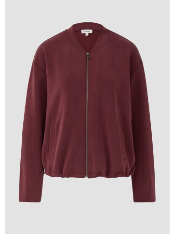 s.Oliver Sweatshirt Jacke in 3902_bordeaux