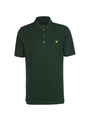 Lyle & Scott Poloshirt Plain in dunkelgrün / gelb