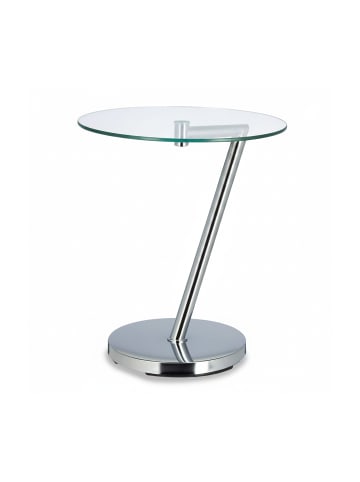 relaxdays Kaffeetisch in Silber - (B)45 x (H)52 x (T)45 cm
