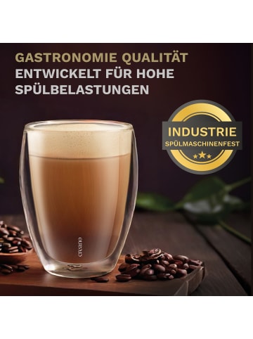 4er Set 400ml PREMIUM-GLÄSER GASTRO-QUALITÄT, spülmaschinenfestes Glas