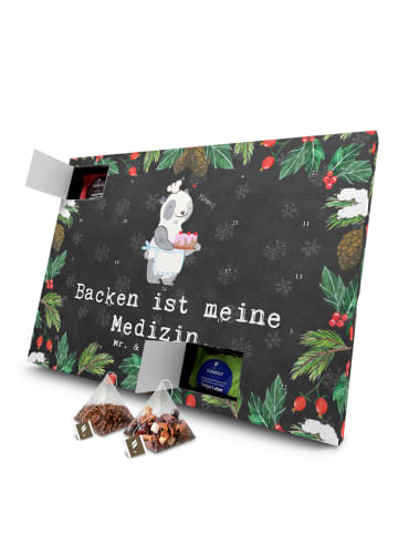 Mr. & Mrs. Panda Tee Adventskalender Panda Backen mit Spruch in Kreidetafel