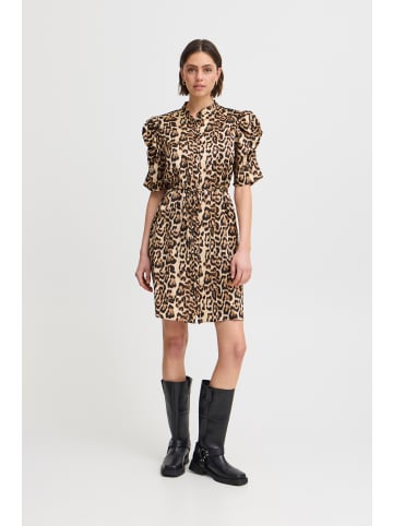 ICHI Kleid IXNINA Regular fit in Stucco Leo Print