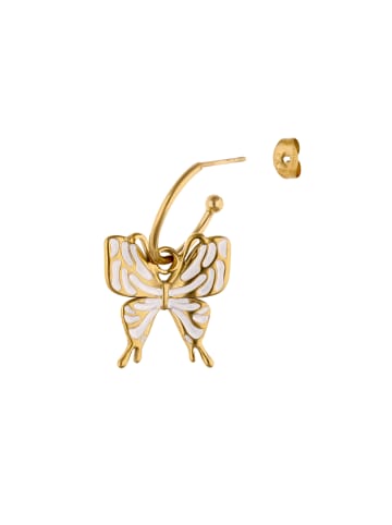 IZIA Women Earrings in Gold White