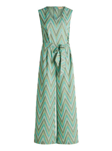 CARTOON Jumpsuit mit Bindegürtel in Mint/Green