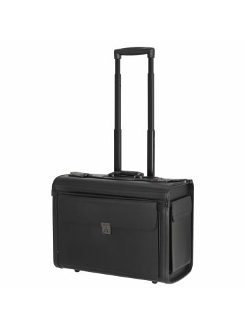 D&N Business - 2-Rollen Pilotenkoffer 48 cm PU (schwarz) in schwarz