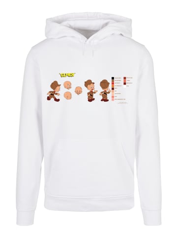 F4NT4STIC Basic Hoodie Looney Tunes Elmer Fudd Colour Code in weiß