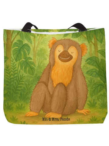 Mr. & Mrs. Panda Shopper Affe Design ohne Spruch in Weiß