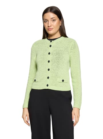 Betty Barclay Strick-Cardigan mit aufgesetzten Taschen in Foam Green