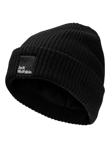 Jack Wolfskin Pergamon Beanie in Schwarz