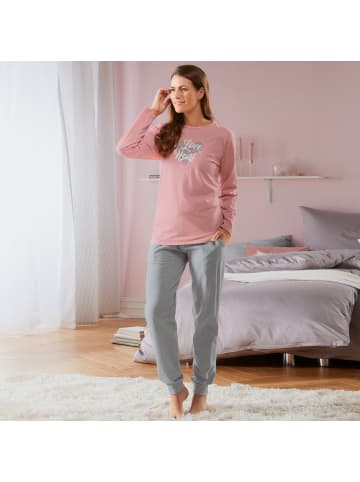 REDBEST Single-Jersey Schlafanzug in altrosa