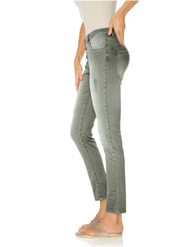 Heine Boyfriend-Hose in grau-grün