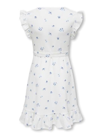 KIDS ONLY Sommerkleid Koghillary V-Ausschnitt Midi in cloud dancer