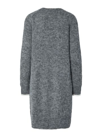 Pieces Midikleid in Medium Grey Melange