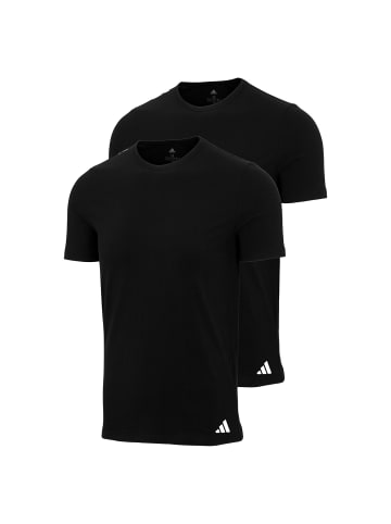 adidas 2er Pack Crew Neck T-Shirt in Schwarz