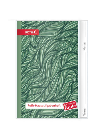 ROTH Hausaufgabenheft Unicolor für clevere Faule, Waterflow G in Grün