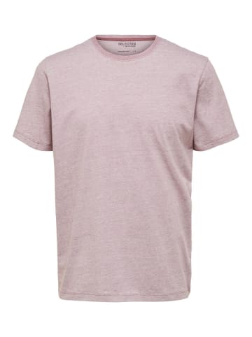 SELECTED HOMME T-Shirt SLHASPEN MINI STRIPE in Braun