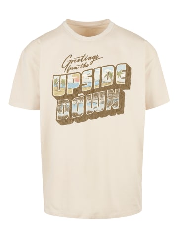 F4NT4STIC Oversize T-Shirt Stranger Things Greetings From Upside Down in sand