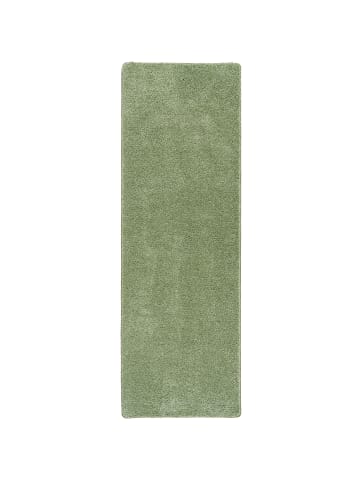 Snapstyle Hochflor-Läufer Milano in hellgrün