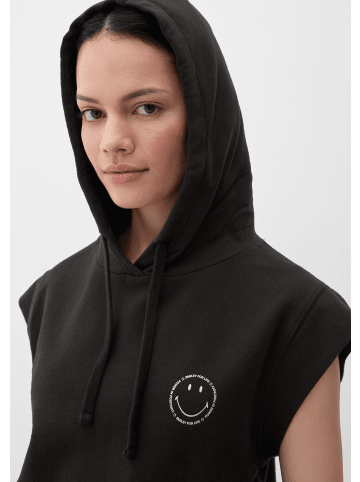 s.Oliver Sweatshirt kurzarm in Schwarz