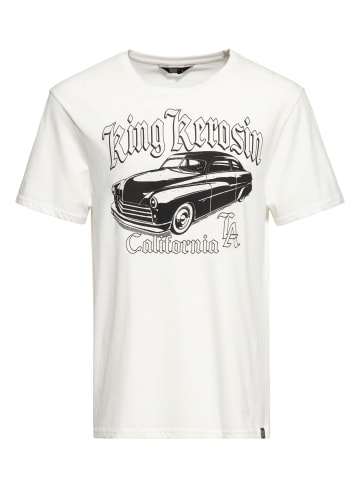 King Kerosin King Kerosin T-Shirt California Greaser in weiß