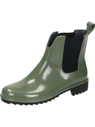 rieker Gummistiefel, Freizeit Stiefeletten in bottlegreen/schwarz/schwarz