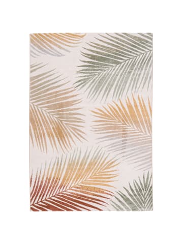 Pergamon Teppich Faro Tropical Blätter in beige