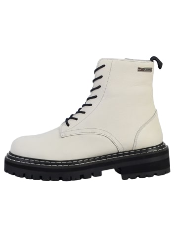 Les Tropéziennes par M Belarbi Lederstiefel „Reine“ Weiß