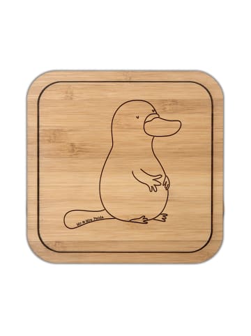 Mr. & Mrs. Panda Untersetzer Schnabeltier Mut ohne Spruch in Transparent