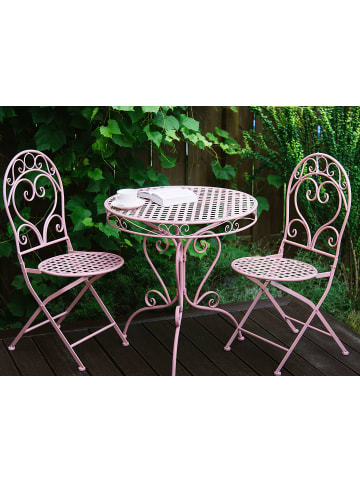 Beliani 3-tlg Bistro Set ALBINIA in Rosa