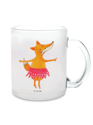 Mr. & Mrs. Panda Teetasse Fuchs Ballerina ohne Spruch in Transparent